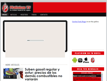 Tablet Screenshot of platiniumtv.com